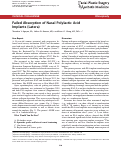 Cover page: Failed Absorption of Nasal Polylactic Acid Implants (Latera)