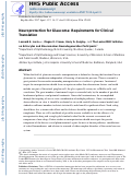 Cover page: Neuroprotection for glaucoma: Requirements for clinical translation