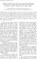 Cover page: Detection of Citrus Tatter Leaf Virus by Real-Time RT-PCR