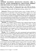 Cover page: Altered magnetic resonance imaging (MRI) T-2 signal after experimental prolonged febrile seizures does not signify neuronal death