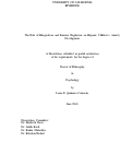 Cover page: The Role of Bilingualism and Emotion Regulation on Hispanic Children’s Anxiety Development