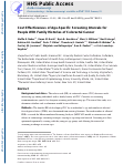 Cover page: Cost Effectiveness of Age-Specific Screening Intervals for People With Family Histories of Colorectal Cancer