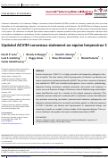 Cover page: Updated ACVIM consensus statement on equine herpesvirus-1.