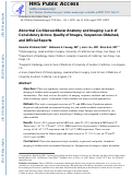 Cover page: Abnormal cochleovestibular anatomy and imaging: Lack of consistency across quality of images, sequences obtained, and official reports