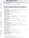 Cover page: Pathways Through Early Psychosis Care for U.S. Youths From Ethnically and Racially Minoritized Groups: A Systematic Review