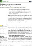 Cover page: Protein Association in Solution: Statistical Mechanical Modeling.