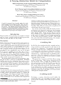 Cover page: A Varying Abstraction Model for Categorization