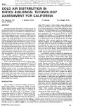 Cover page: Cold air distribution in office buildings: technology assessment for califonia