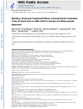 Cover page: Blinding, sham, and treatment effects in randomized controlled trials for back pain in 2000–2019: A review and meta-analytic approach