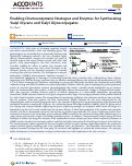 Cover page: Enabling Chemoenzymatic Strategies and Enzymes for Synthesizing Sialyl Glycans and Sialyl Glycoconjugates