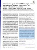 Cover page: Human species-specific loss of CMP-<i>N</i>-acetylneuraminic acid hydroxylase enhances atherosclerosis via intrinsic and extrinsic mechanisms.