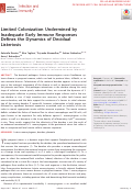 Cover page: Limited Colonization Undermined by Inadequate Early Immune Responses Defines the Dynamics of Decidual Listeriosis