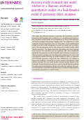 Cover page: Assessing model mismatch and model selection in a Bayesian uncertainty quantification analysis of a fluid-dynamics model of pulmonary blood circulation.