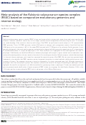 Cover page: Meta-analysis of the Ralstonia solanacearum species complex (RSSC) based on comparative evolutionary genomics and reverse ecology