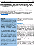 Cover page: Semi-automated total body photography supports robust delivery of skin cancer monitoring services during the SARS-COV2/COVID-19 pandemic