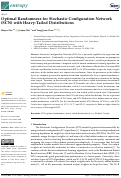 Cover page: Optimal Randomness for Stochastic Configuration Network (SCN) with Heavy-Tailed Distributions