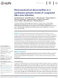 Cover page: Neuroanatomical abnormalities in a nonhuman primate model of congenital Zika virus infection