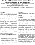 Cover page: The Ups and Downs of Knowledge Infrastructures in Science: Implications for Data Management