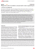 Cover page: Diagnostic yield of pediatric and prenatal exome sequencing in a diverse population