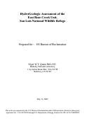 Cover page: Hydrogeologic Assessment of the East Bear Creek Unit, San Luis National Wildlife 
Refuge