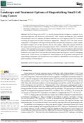 Cover page: Landscape and Treatment Options of Shapeshifting Small Cell Lung Cancer.