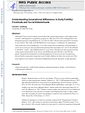 Cover page: Understanding Generational Differences in Early Fertility: Proximate and Social Determinants