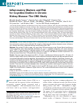 Cover page: Inflammatory Markers and Risk for Cognitive Decline in Chronic Kidney Disease: The CRIC Study.