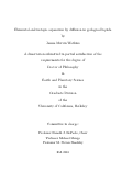 Cover page: Elemental and isotopic separation by diffusion in geological liquids