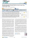 Cover page: Emulating Quantum Entangled Biphoton Spectroscopy Using Classical Light Pulses.