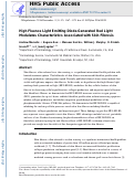 Cover page: High fluence light emitting diode-generated red light modulates characteristics associated with skin fibrosis.