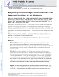 Cover page: Early life exposure to green space and insulin resistance: An assessment from infancy to early adolescence.