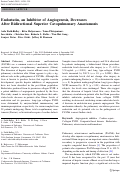 Cover page: Endostatin, an inhibitor of angiogenesis, decreases after bidirectional superior cavopulmonary anastamosis.