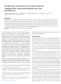 Cover page: Symptomatic carotid stenosis in Eagle syndrome managed with traditional endarterectomy and styloidectomy