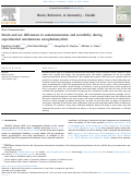 Cover page: Strain and sex differences in somatosensation and sociability during experimental autoimmune encephalomyelitis