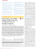 Cover page: Redox-Redux and NADPH Oxidase&nbsp;(NOX): Even More Complicated than We Thought&nbsp;it&nbsp;Might Be.