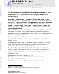 Cover page: CSF biomarkers associated with disease heterogeneity in early Parkinson’s disease: the Parkinson’s Progression Markers Initiative study