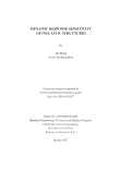 Cover page: Dynamic response sensitivity of inelastic structures