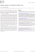 Cover page: Planned Analyses of the REDUCE MRSA Trial