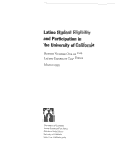 Cover page of Latino Student Eligibility and Participation in the University of California: Report Number One of the Latino Eligibility Task Force