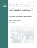 Cover page: Controlling Energy Performance on the Big Stage - The New York Times Company: