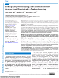 Cover page: Meibography Phenotyping and Classification From Unsupervised Discriminative Feature Learning