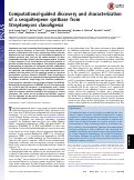 Cover page: Computational-guided discovery and characterization of a sesquiterpene synthase from Streptomyces clavuligerus