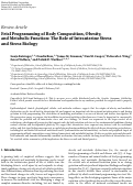 Cover page: Fetal Programming of Body Composition, Obesity, and Metabolic Function: The Role of Intrauterine Stress and Stress Biology