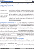 Cover page: Circadian rhythms and memory formation: regulation by chromatin remodeling