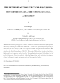 Cover page: The Determinants of Political Discussion: How important are audit courts and local autonomy?