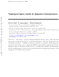 Cover page: Topological sigma models &amp; dissipative hydrodynamics