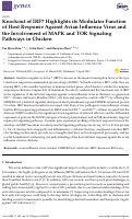 Cover page: Knockout of IRF7 Highlights its Modulator Function of Host Response Against Avian Influenza Virus and the Involvement of MAPK and TOR Signaling Pathways in Chicken