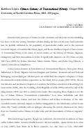 Cover page: Kathleen López. Chinese Cubans: A Transnational History. Chapel Hill: University of North Carolina Press, 2013. 339 pages.