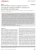 Cover page: Inter-individual variation in objective measure of reactogenicity following COVID-19 vaccination via smartwatches and fitness bands.