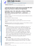 Cover page: Continued Transmission of HIV Among Young Adults Who Inject Drugs in San Francisco: Still Room for Improvement